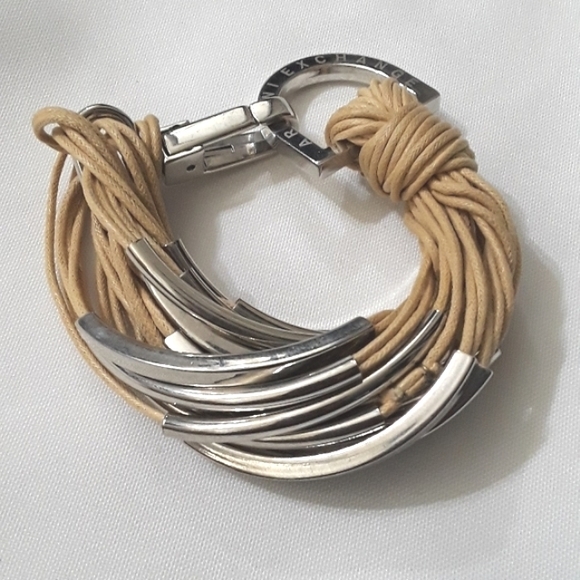 Armani Exchange Multi Tube Statement Bracelet - Picture 2 of 7